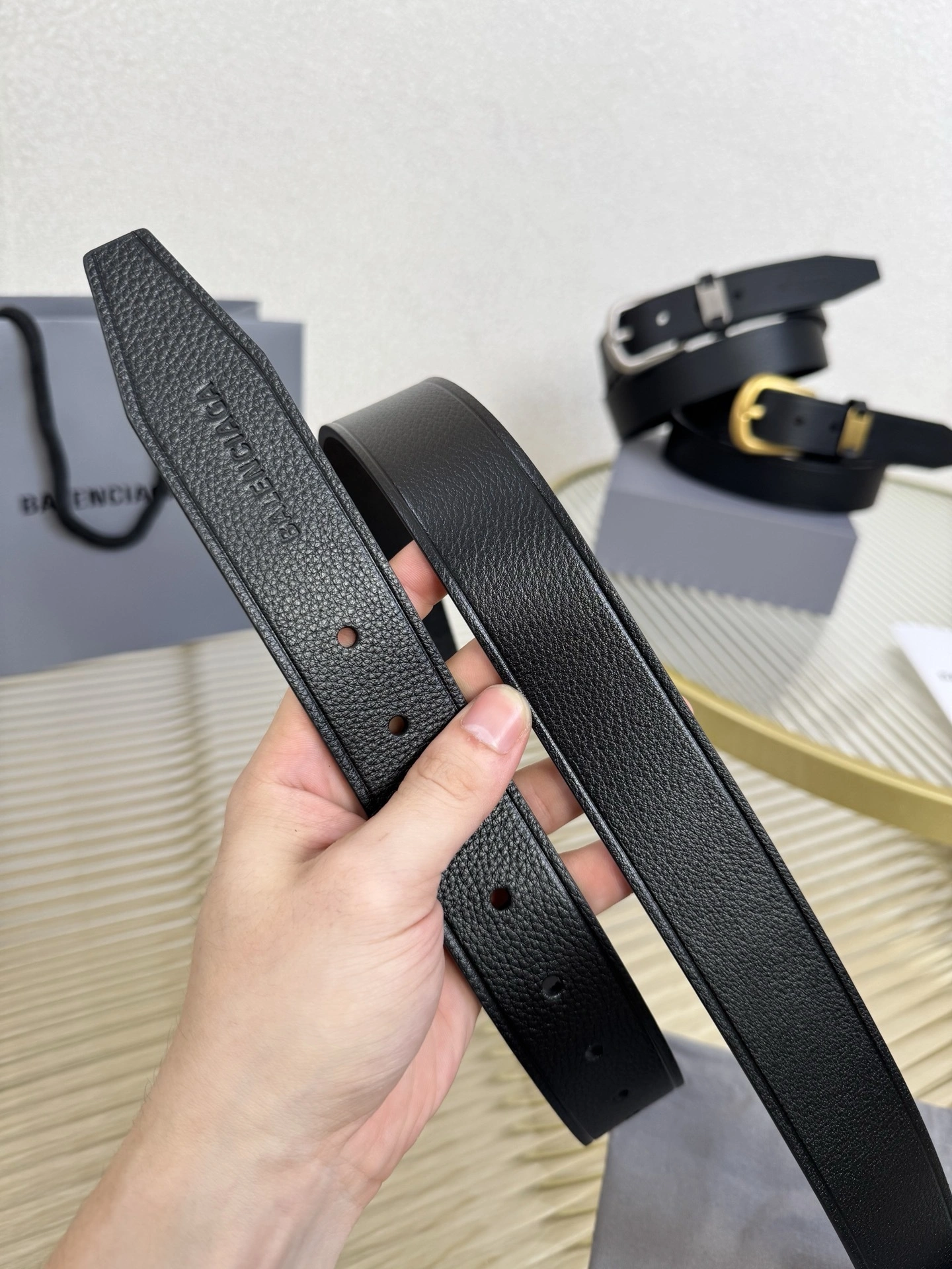 Barbara-- 218593i161 8060672ABZT1000 Calfskin 3.5cm 3Colour item:E-S333L0427-3